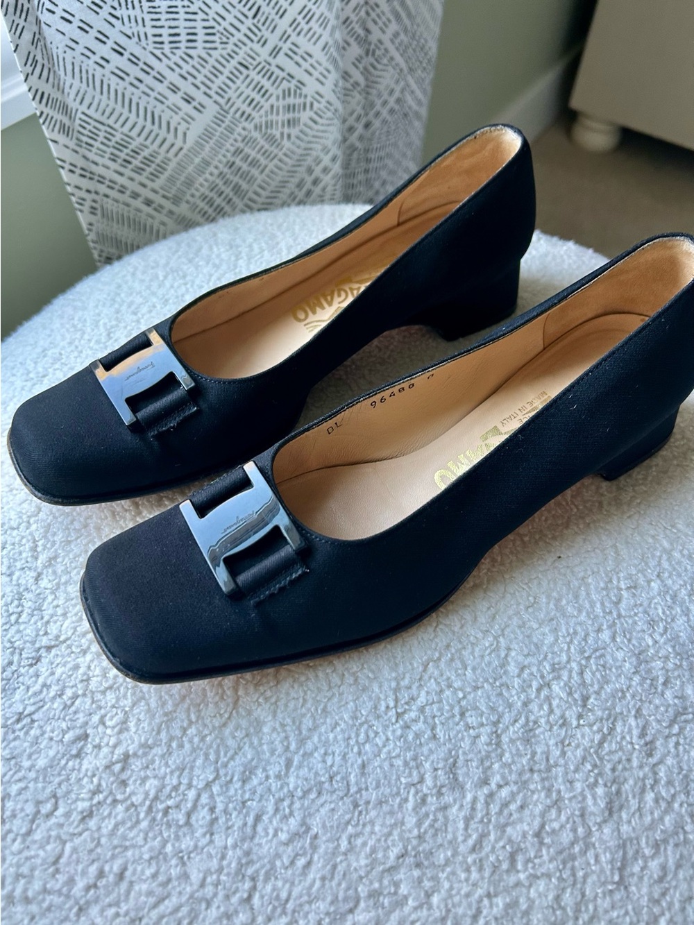 Salvatore Ferragamo Black Buckle Shoes